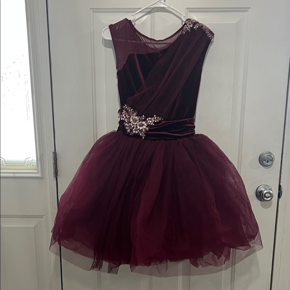 Weissman Burgundy Kids Dance Costume